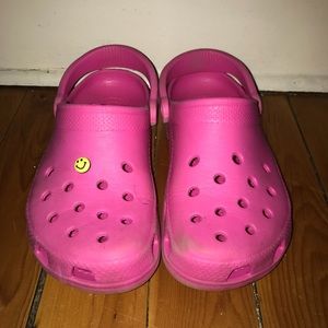 Hot pink crocs!